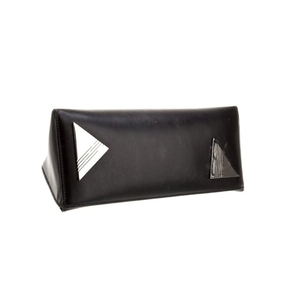 The Attico 8:30PM Clutch Bag in Black - Picture 4 of 6